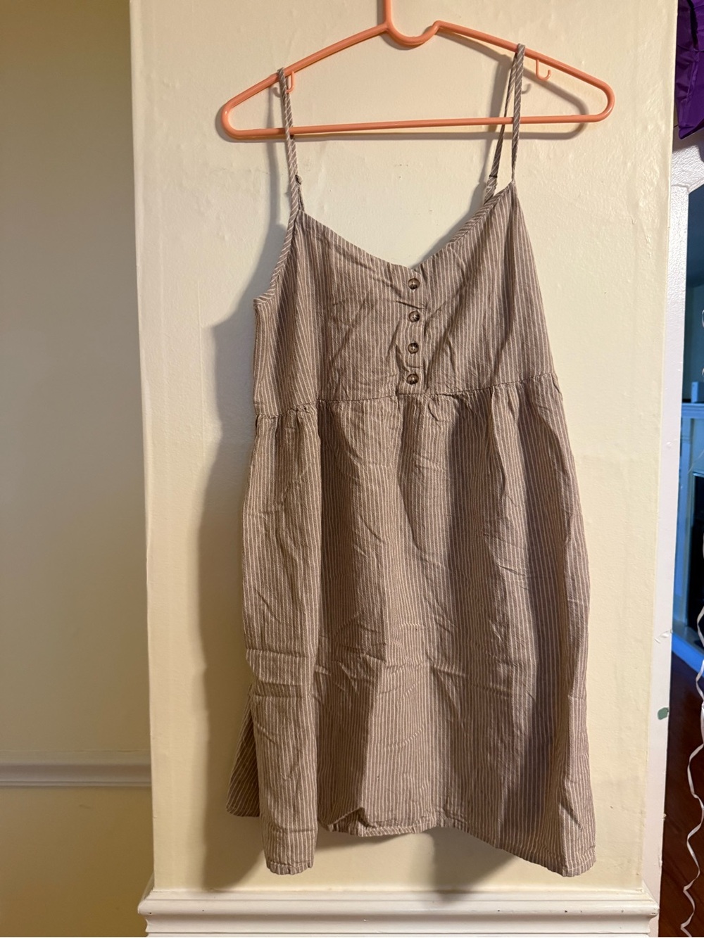 Volcom medium tan striped dress